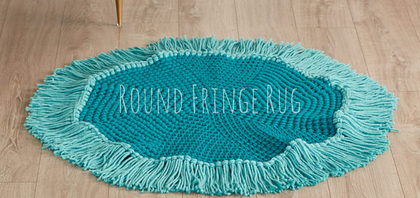 Crochet Round Fringe Rug Late Night Crafting