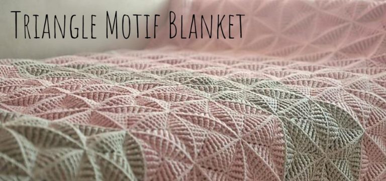 Crochet Triangle Motif Blanket