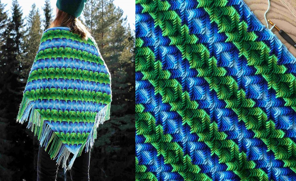 Crochet Triangle Wrap