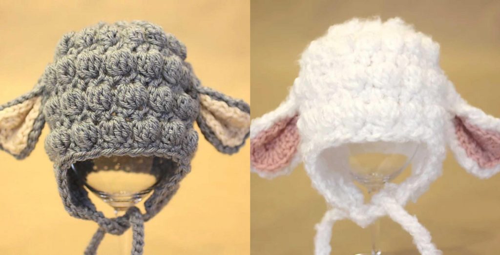 Crochet Lamb Hat